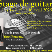 Stage guitare 2025